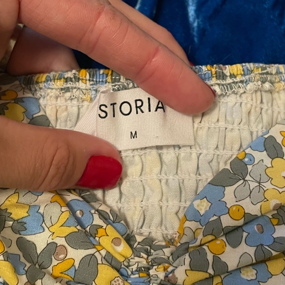 New! Never worn floral rouged Storia dress - Picture 5 of 5